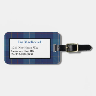 Stylish Clan MacKerrell Tartan Plaid Luggage Tag