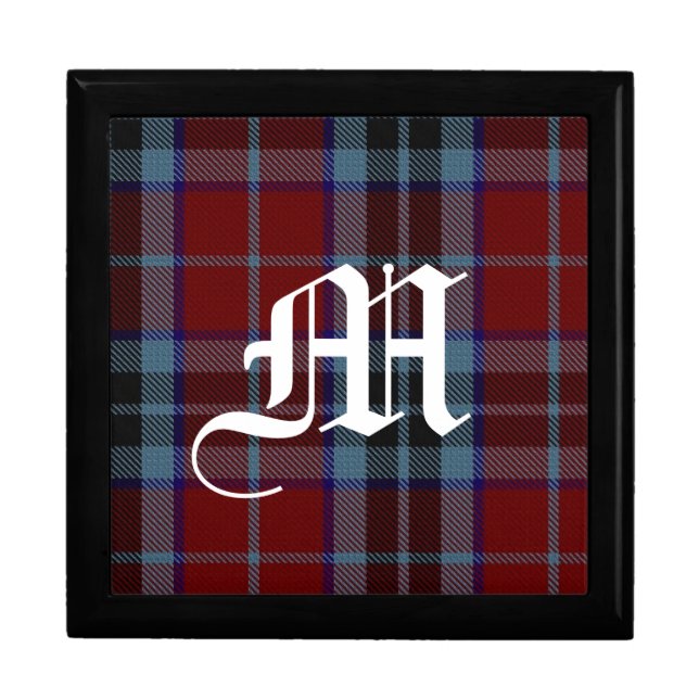 Stylish Clan MacTavish Monogram Keepsake Box (Front)