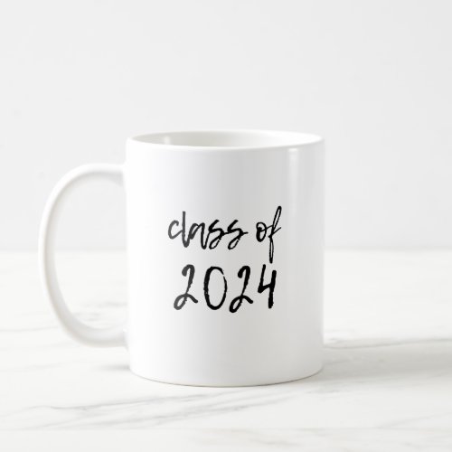 Stylish Class of 2024 Graduation Coffee Mug