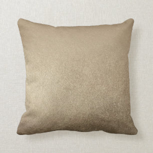 stylish classic gold metallic throw pillow