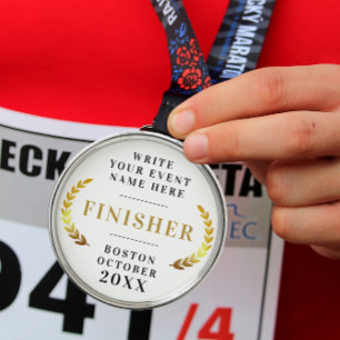 Stylish Classic Gold Wreath Finisher Graduate Metal Ornament