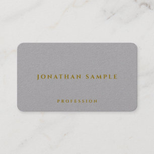 Stylish Classic Luxury Premium Grey Paper Elite Business Card