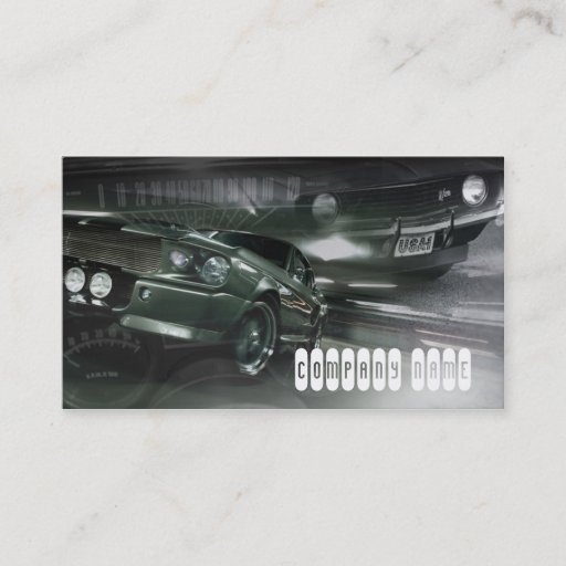 Customizable Stylish classick muscle automotive business card