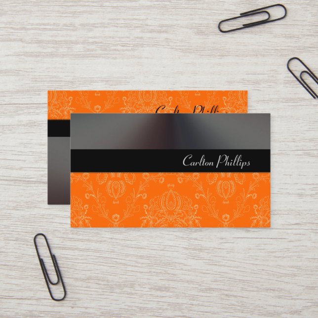 Stylish + Classy DIY colors Business Card (Front/Back In Situ)