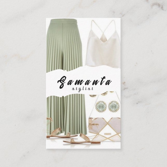 Stylish Clothes Stylist _ Your Style Business Card (Front)