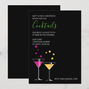 Stylish Cocktail Party Invitation