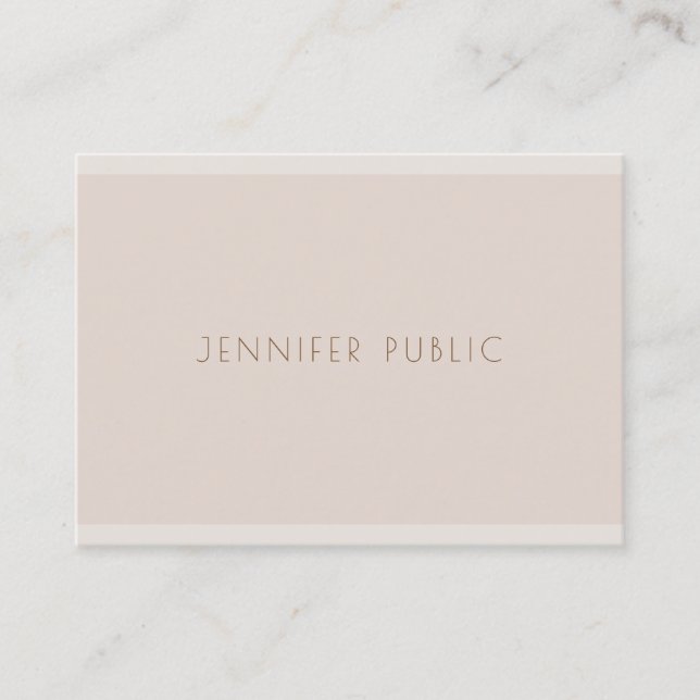 Stylish Color Harmony Template Sophisticated Luxe Business Card (Front)