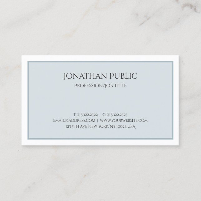 Stylish Color Modern Elegant Professional Trending Business Card (Front)