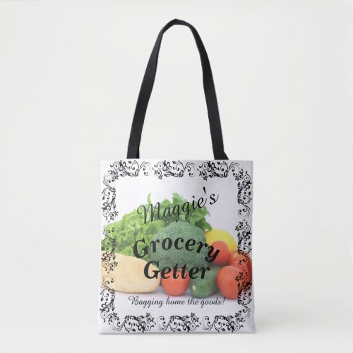 Stylish Colorful Customizable Everyday Use Grocery Tote Bag