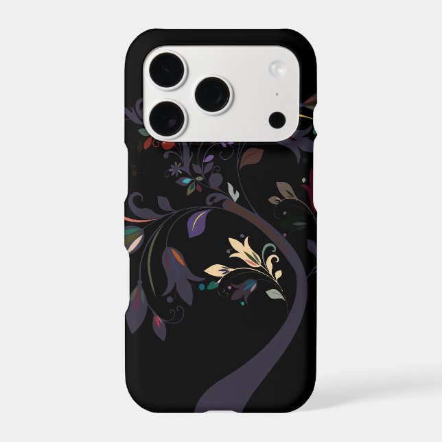 Stylish Colorful Flowers Patterns Iphone Case (Back)
