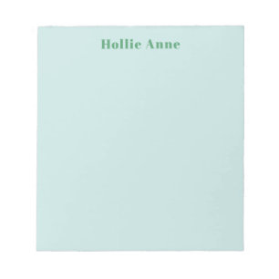Stylish Colorful Green Cute Unique Notepad