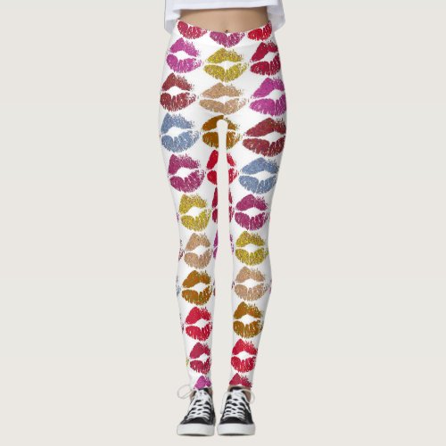 Stylish Colorful Lips 11 Leggings