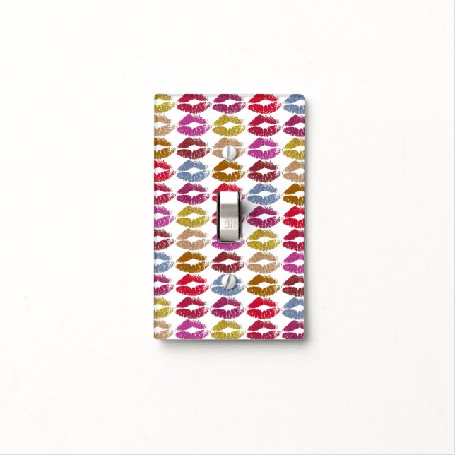 Stylish Colorful Lips #11 Light Switch Cover (In Situ)