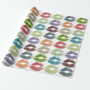 Stylish Colorful Lips #16 Wrapping Paper