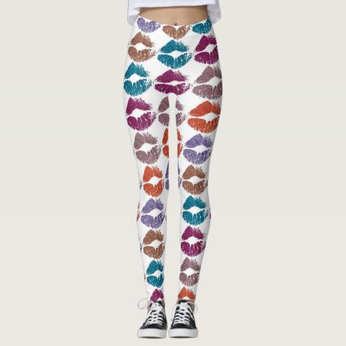 Stylish Colorful Lips 20 Leggings