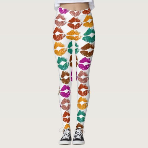 Stylish Colorful Lips 22 Leggings