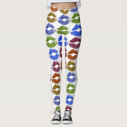 Stylish Colorful Lips 23 Leggings