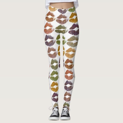 Stylish Colorful Lips 25 Leggings