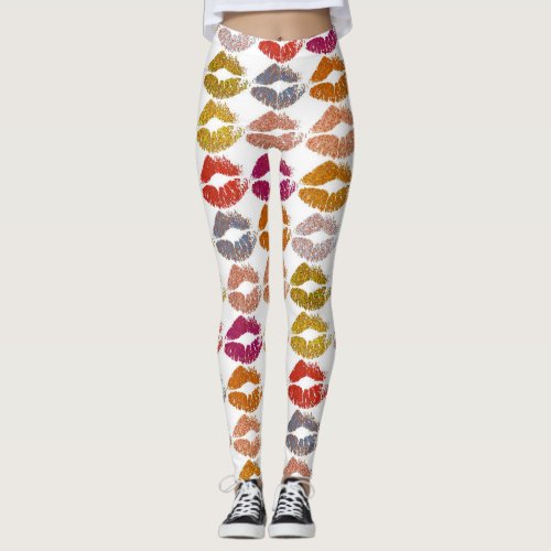 Stylish Colorful Lips 26 Leggings