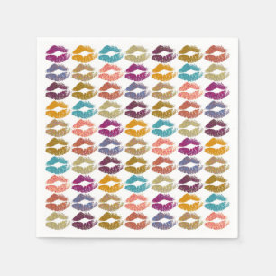 Stylish Colorful Lips #29 Napkins