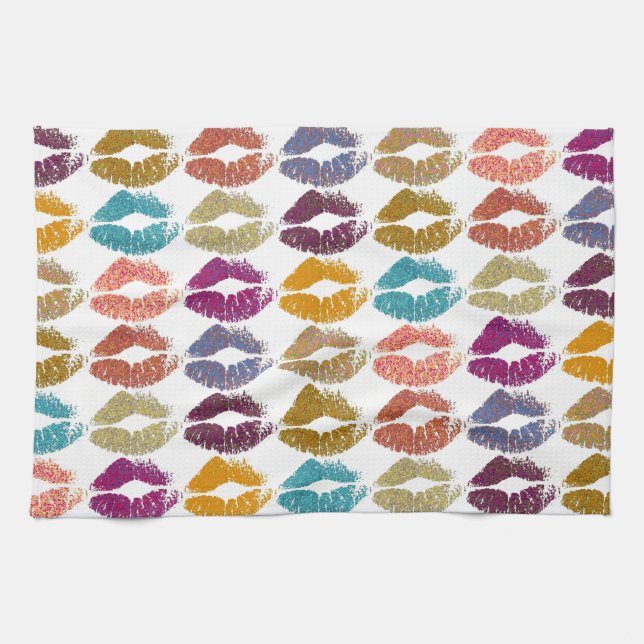 Stylish Colorful Lips #29 Towel (Horizontal)