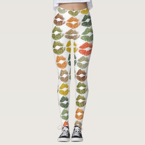 Stylish Colorful Lips 32 Leggings