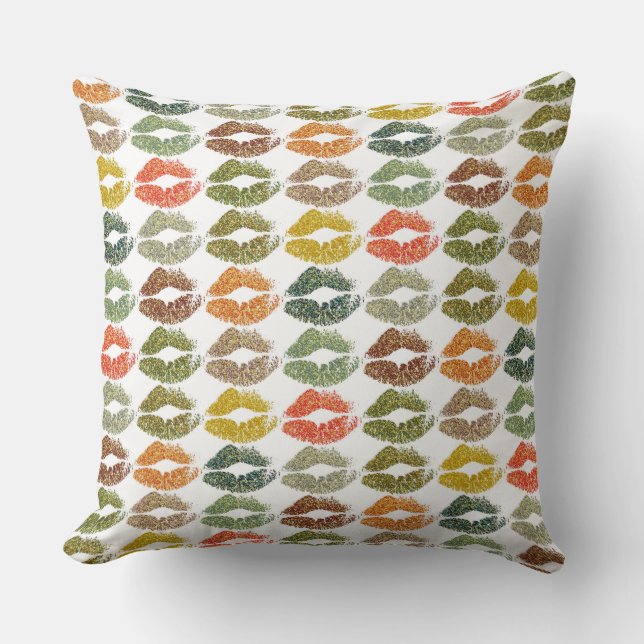 Stylish Colorful Lips #32 Throw Pillow (Front)
