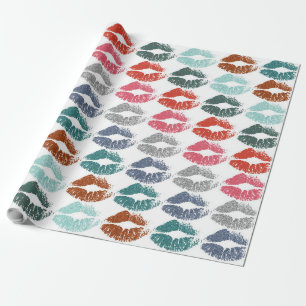 Stylish Colorful Lips #33 Wrapping Paper