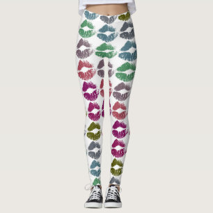 Stylish Colorful Lips #34 Leggings