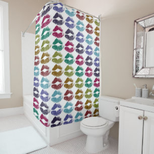 Stylish Colorful Lips #35 Shower Curtain