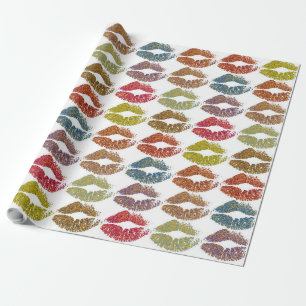 Stylish Colorful Lips #38 Wrapping Paper