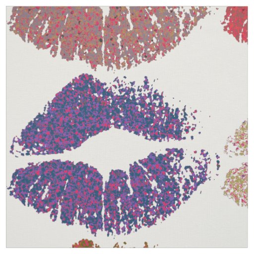 Stylish Colorful Lips #6 Fabric