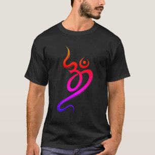 Stylish Colorful OM SIgn T-Shirt