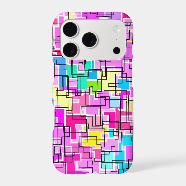 Stylish Colorful Pattern Design Case-Mate iPhone Case (Back)