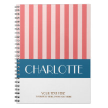 Stylish Colorful Stripes Personalized Monogrammed