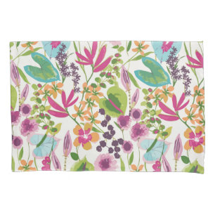 Stylish Colorful Summer Tropical Floral Pattern Pillowcase