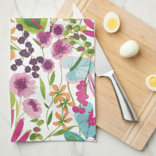 Stylish Colorful Summer Tropical Floral Pattern Towel