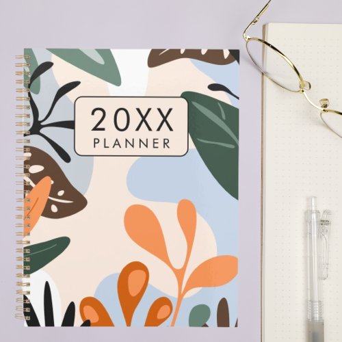 Stylish Colorful Watercolor Floral Weekly 2024 Planner