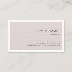 Stylish Colors Design Professional Sleek Chic Business Card