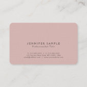 Stylish Colors Modern Design Premium Linen Luxury Business Card (Back)
