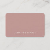 Stylish Colors Modern Design Premium Linen Luxury Business Card (Front)
