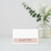 Stylish Colors Modern Sleek Plain Elegant Business Card (Standing Front)
