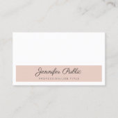 Stylish Colors Modern Sleek Plain Elegant Business Card (Front)