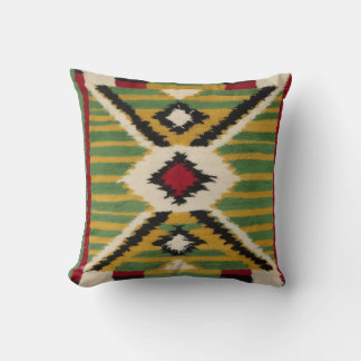 Stylish Comfort with Green Kilim Throw Pillows