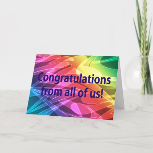 Stylish Congratulations From All of Us Card
