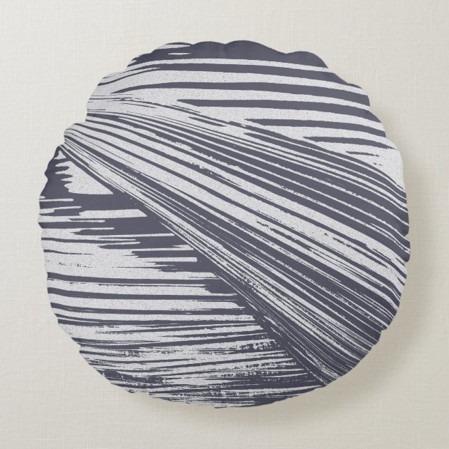Stylish Contemporary Round Pillow (Front)