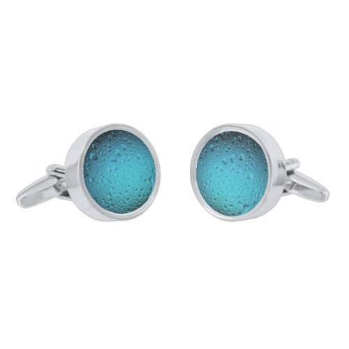 Stylish Cool Blue water drops Cufflinks