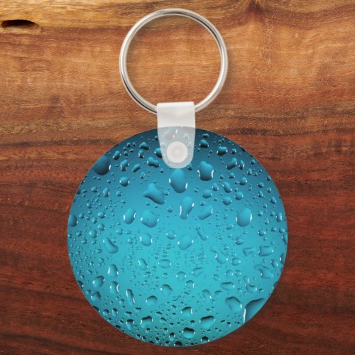 Stylish Cool Blue water drops Keychain