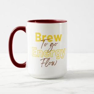 Stylish Cool Bold Brew To Go Energy Flow Mug
