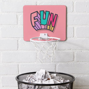 Stylish Cool Colorful  "Fun" Pink Girly Sports  Mini Basketball Hoop